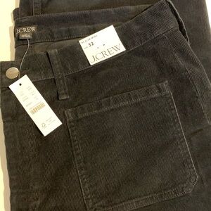 J. Crew Black Wide-legged Corduroy Pants